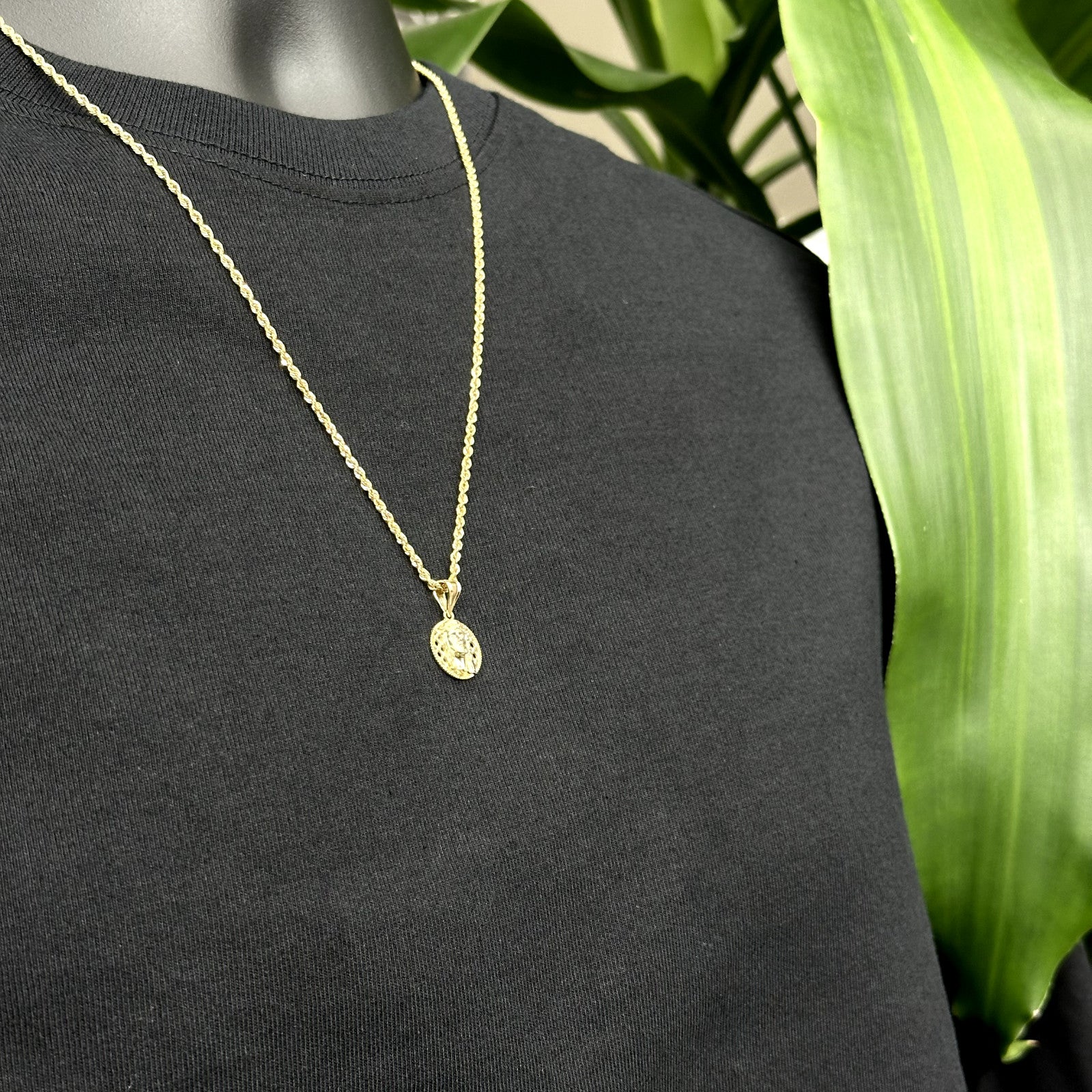 10k Gold Small Jesus Charm