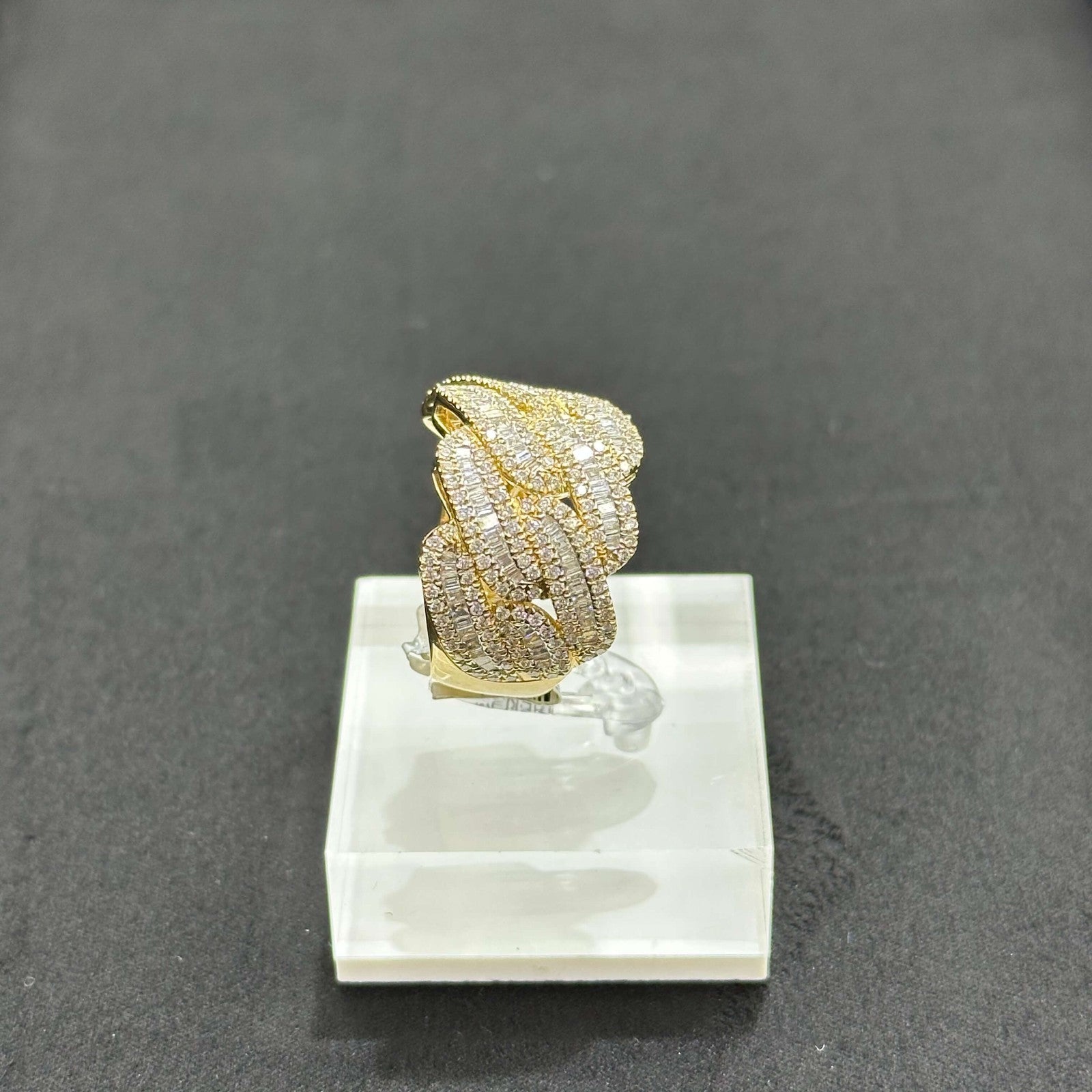 Natural Diamond Ring 2.23 CTW 10k Yellow Gold Man Ring