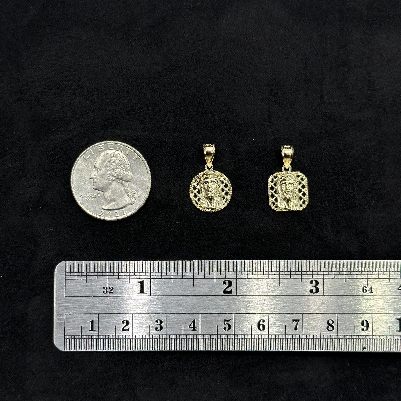 10k Gold Small Jesus Charm