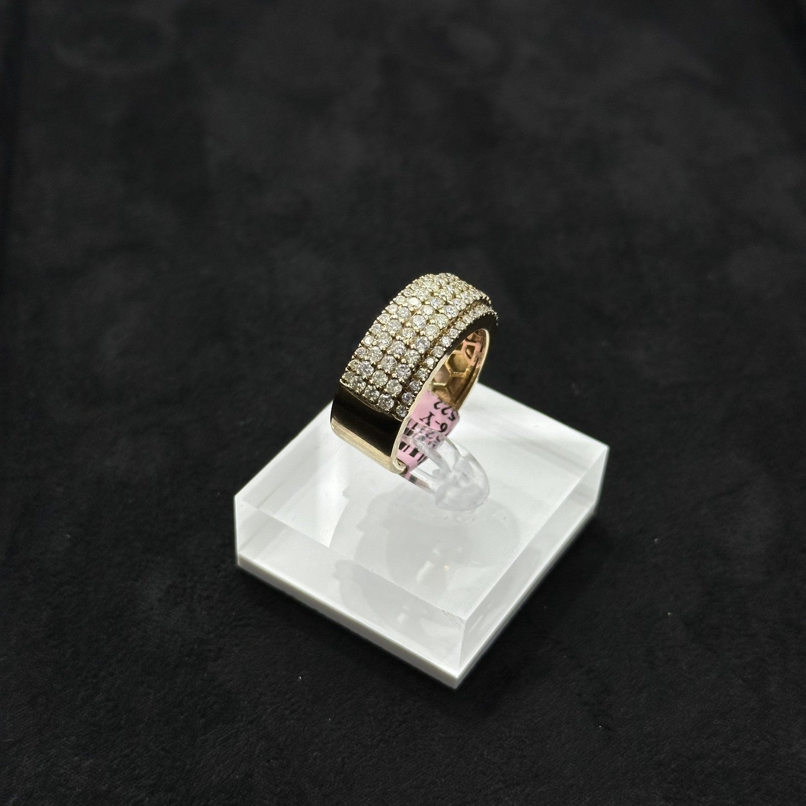 10k Yellow Gold Ring with Genuine Real Diamond 1.95 CTW