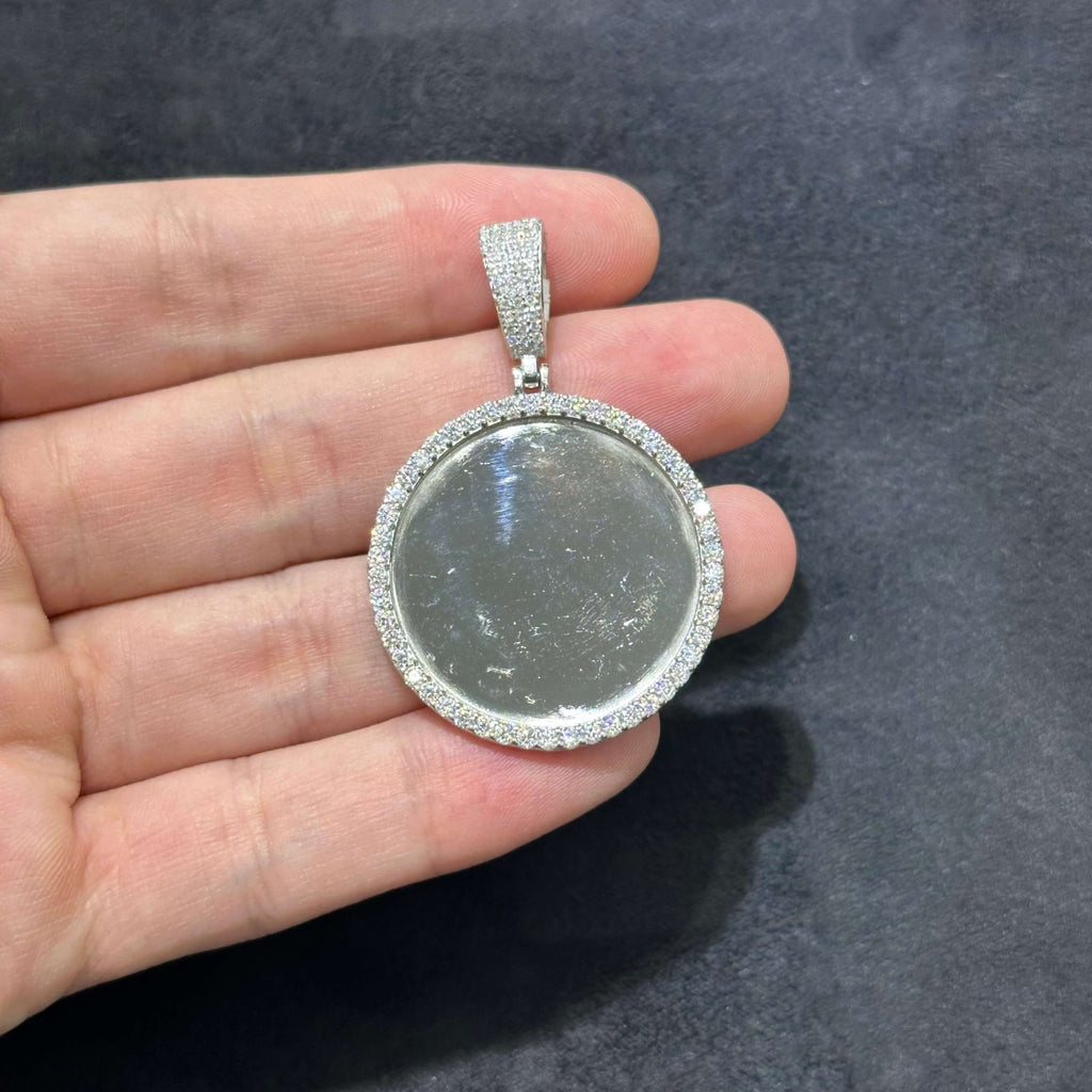 Picture Charm Moissanite .925 Silver 2.06 Ctw VVS D Passes Tester