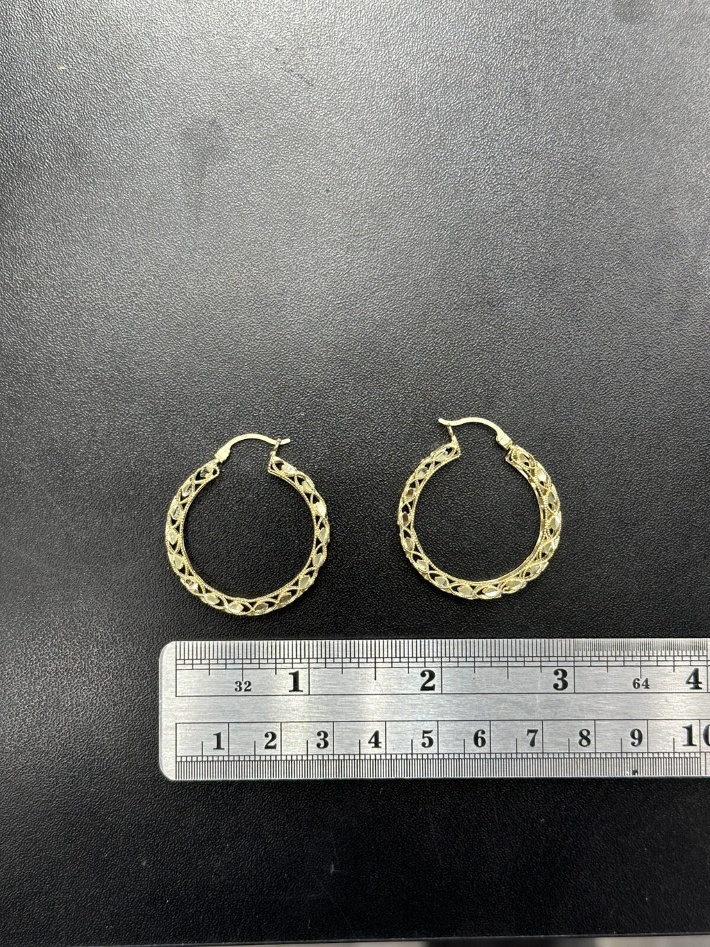 Fancy Turkish Earrings for Woman 10k Yellow Gold