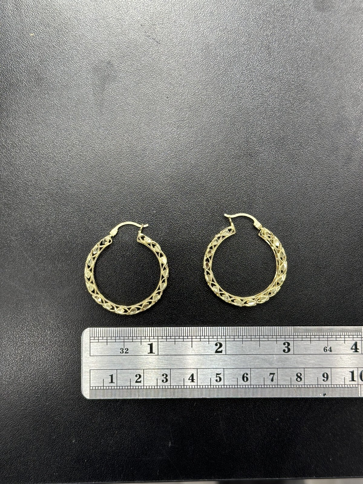 Fancy Turkish Earrings for Woman 10k Yellow Gold