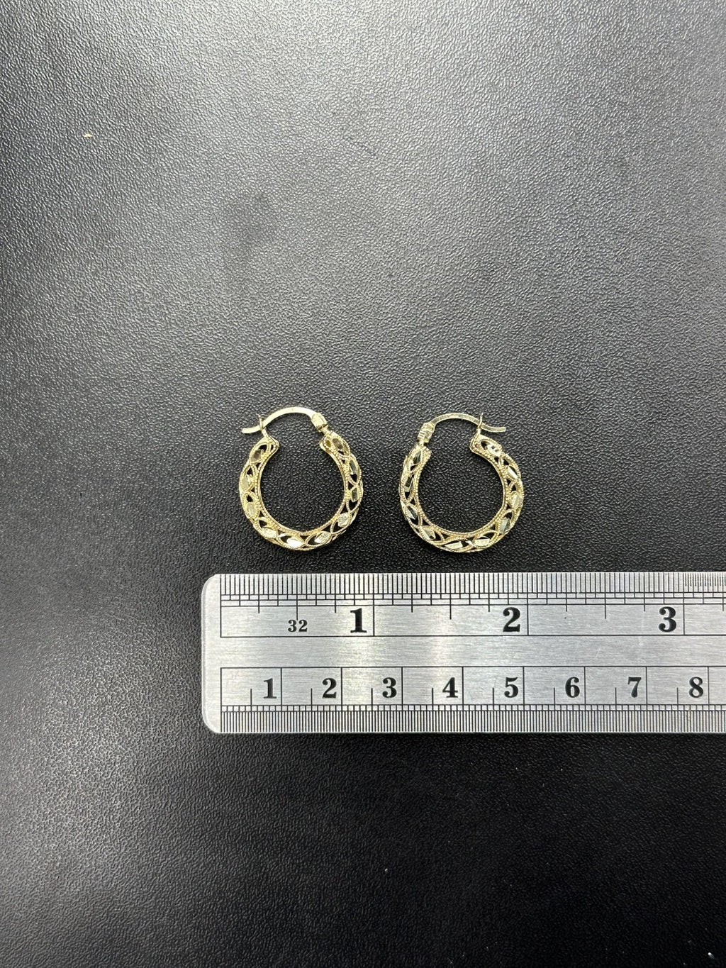 Fancy Turkish Earrings for Woman 10k Yellow Gold