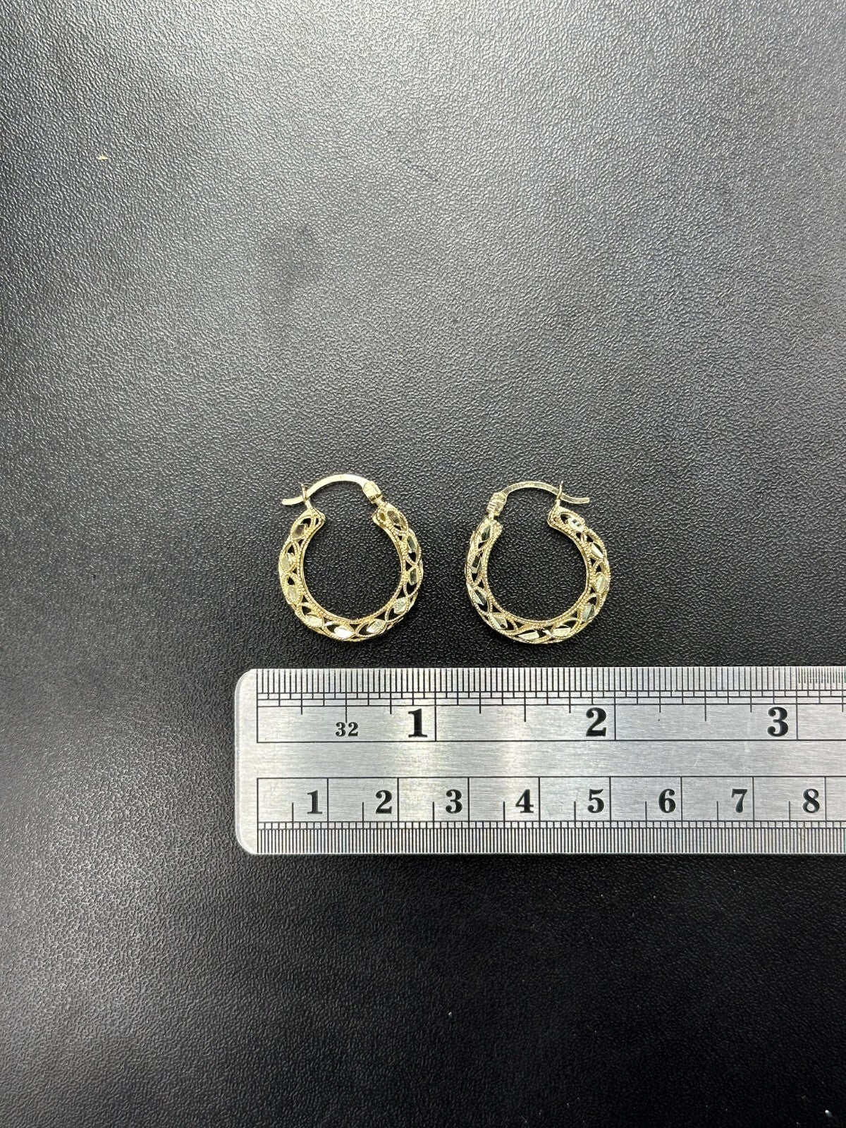 Fancy Turkish Earrings for Woman 10k Yellow Gold