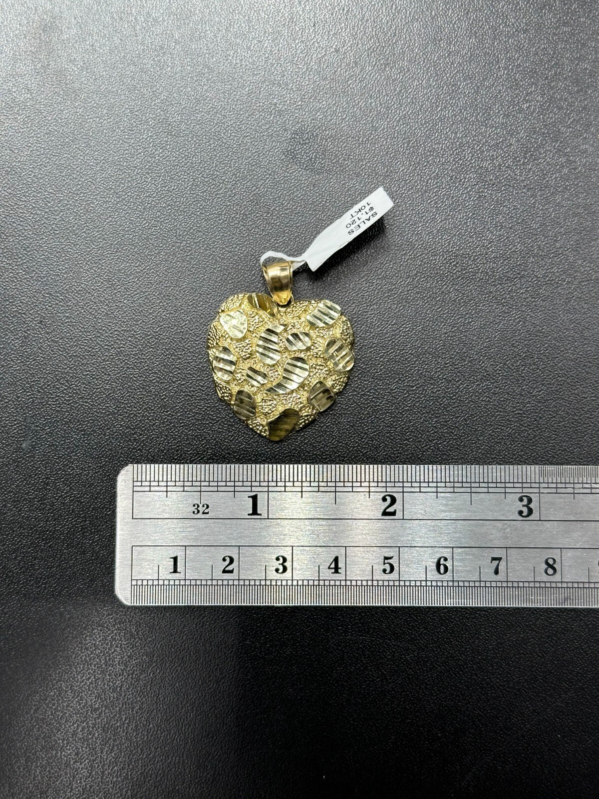 Gold Heart Nugget 10k Real Solid Gold