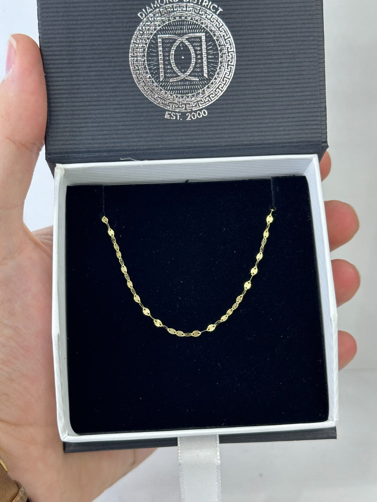 10K Real Gold Chain Starry Necklace