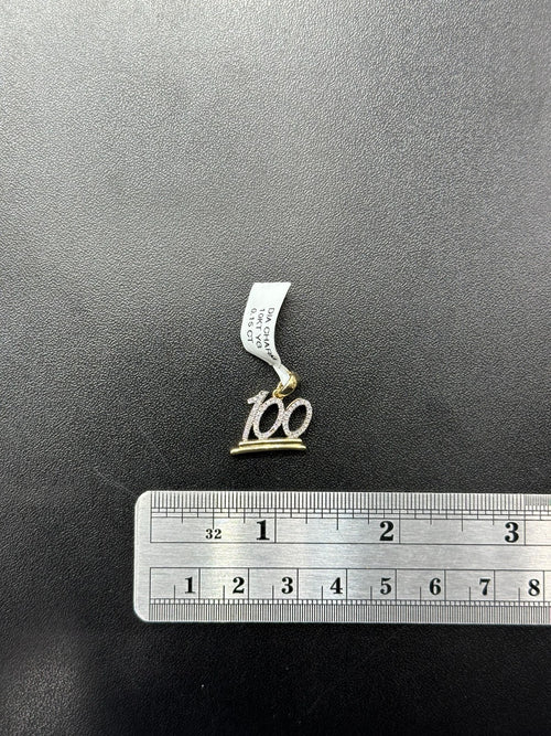 10k Gold Charm 0.3ctw Natural Diamond