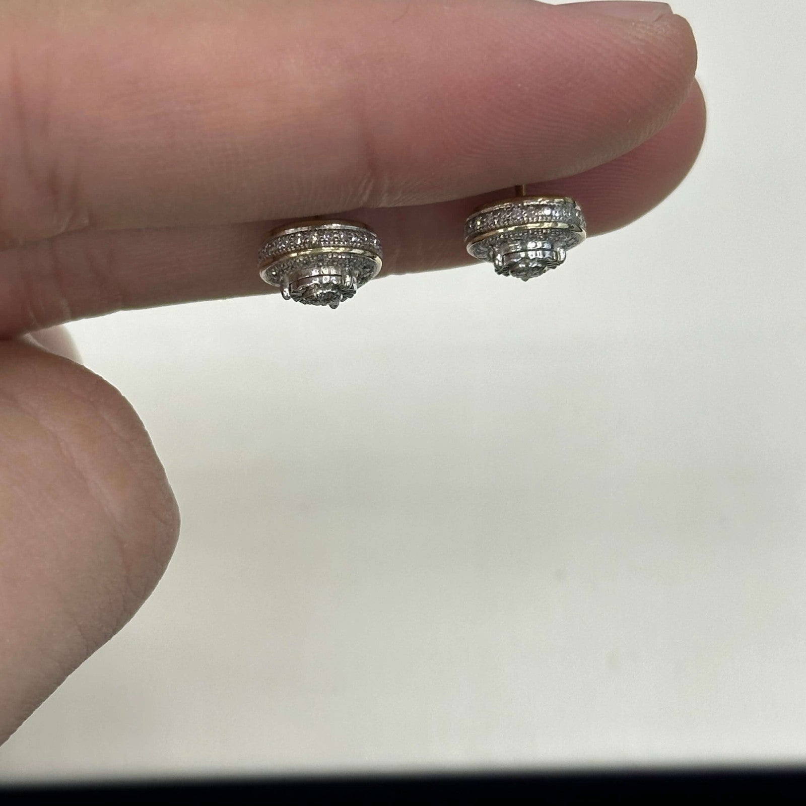 Genuine Natural Diamond Pear Shaped Earrings .30 CTW 10k Gold