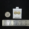 10k Gold Earrings Last Supper Medium Small Size Male Female Kids