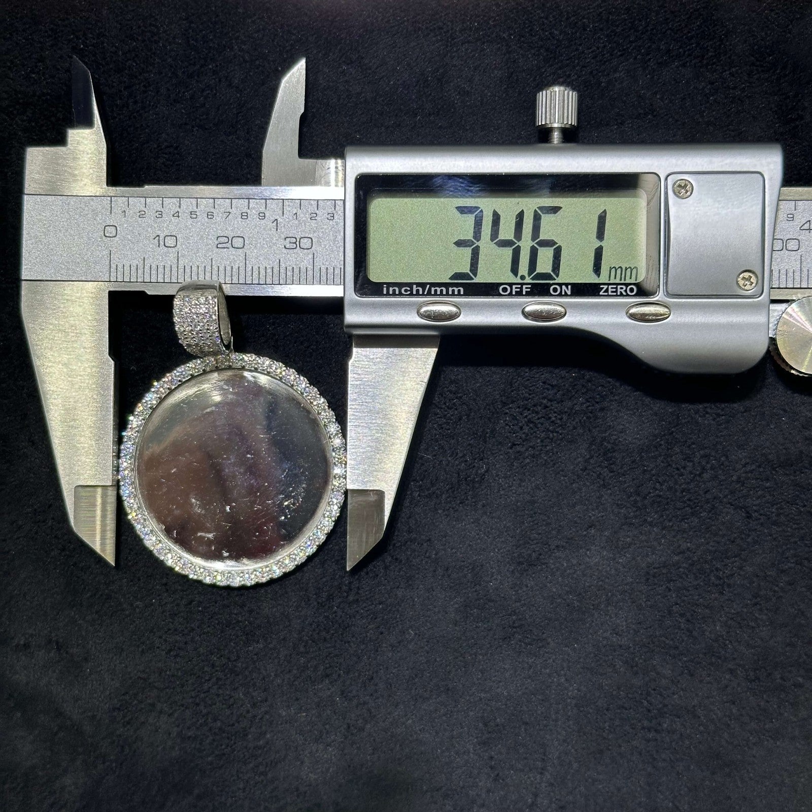 Picture Charm Moissanite .925 Silver 2.06 Ctw VVS D Passes Tester