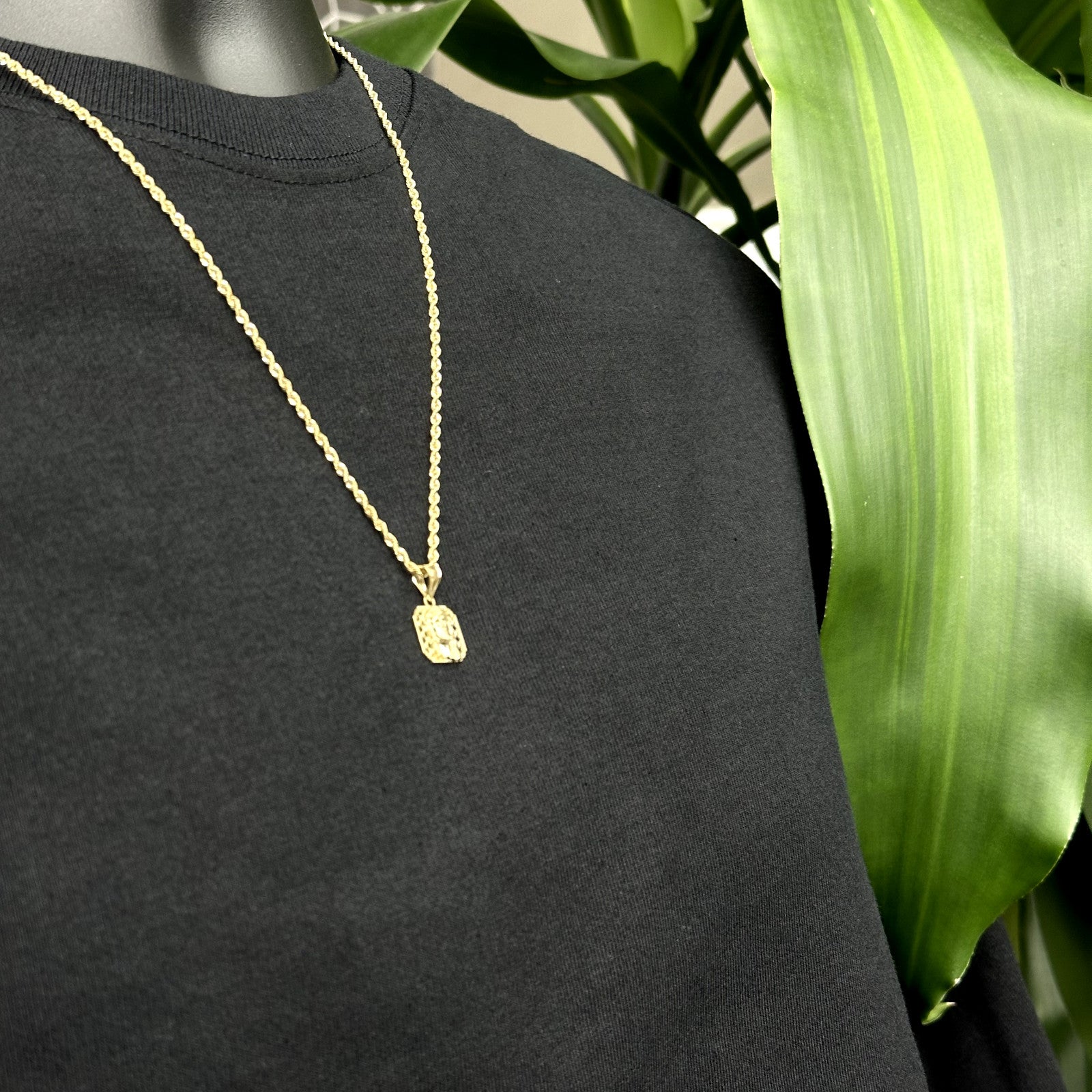 10k Gold Small Jesus Charm