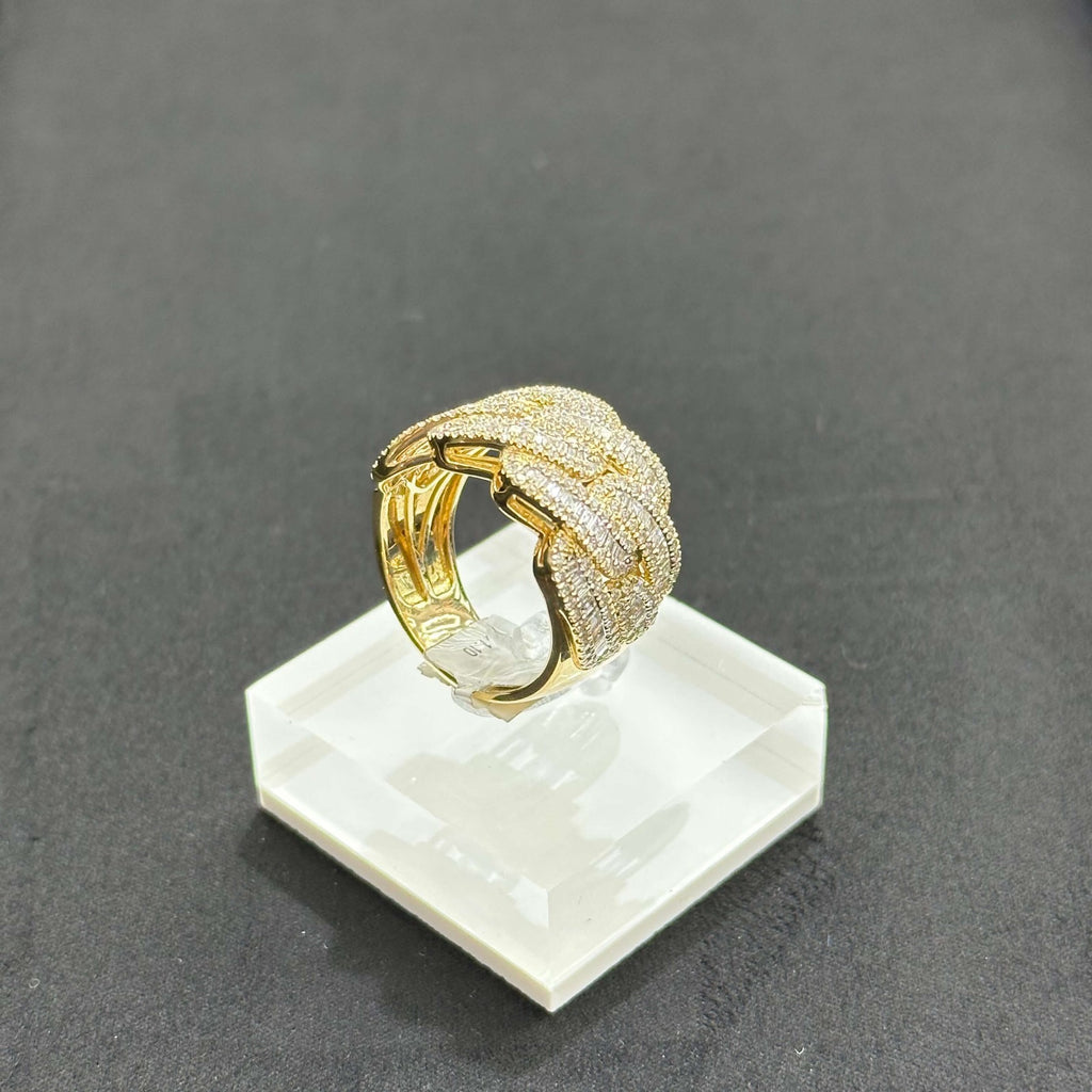 Natural Diamond Ring 2.23 CTW 10k Yellow Gold Man Ring