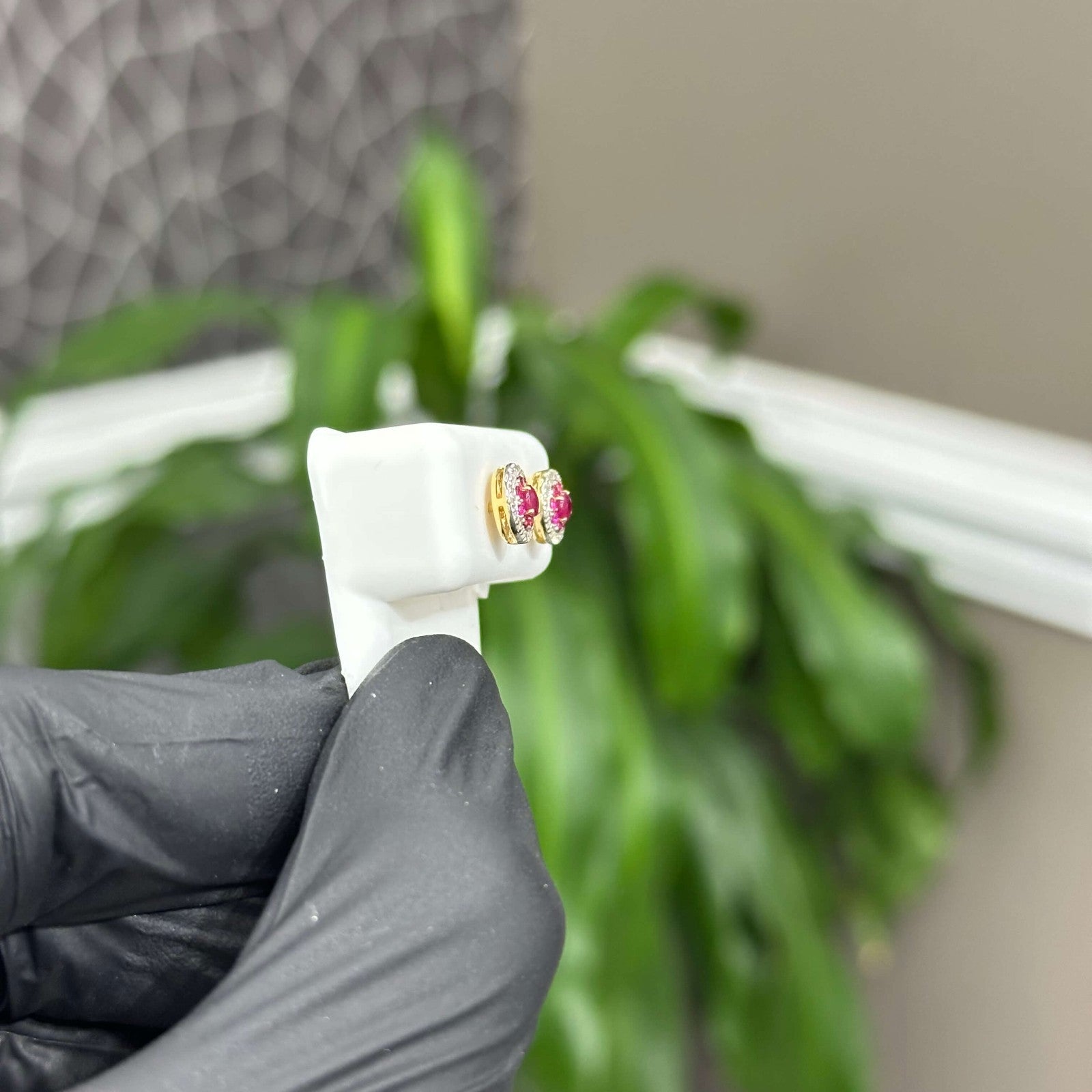 Genuine Natural Diamond Stud Earrings (.71 CTW) 14k Real Gold