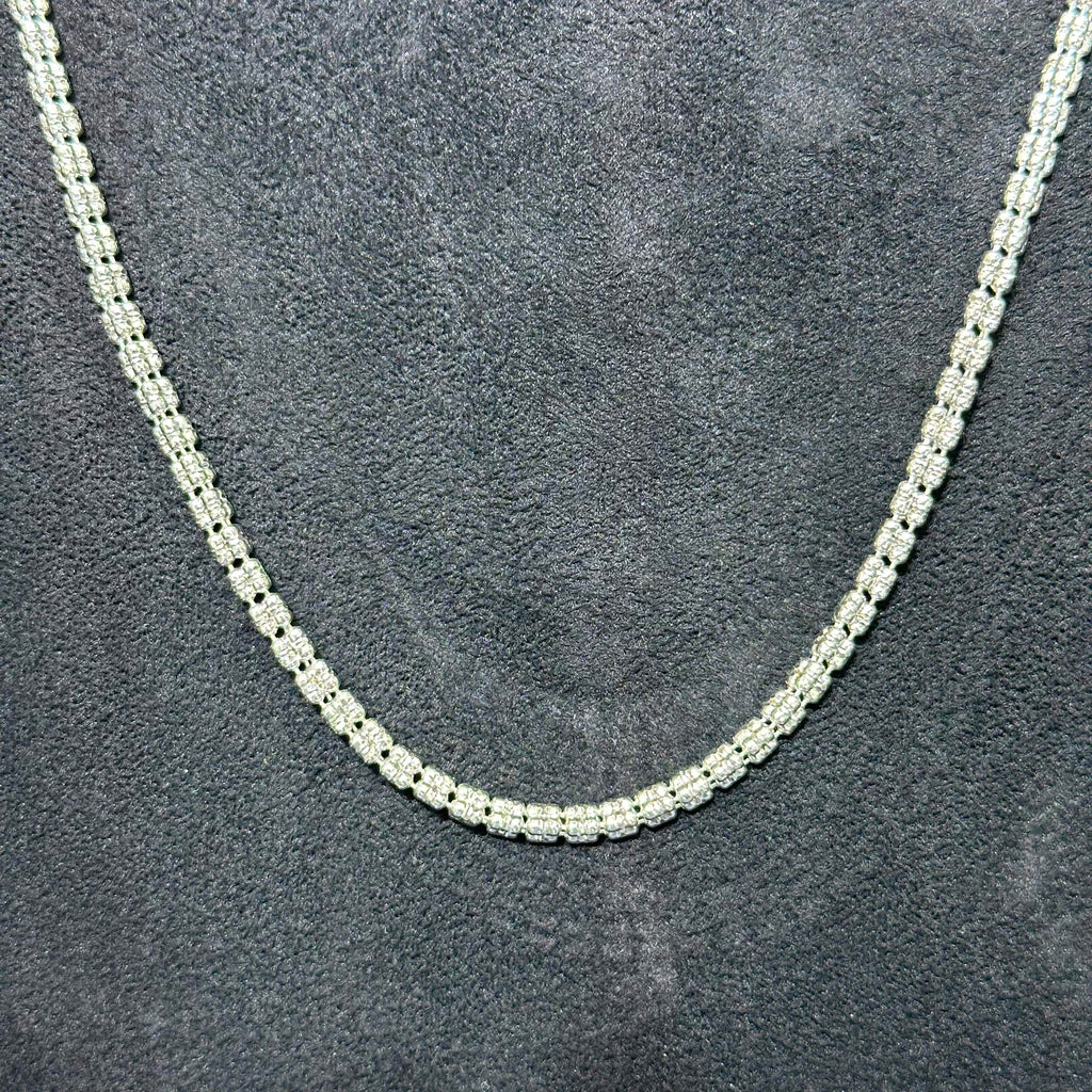 Diamond Cut 925 Sterling Silver Ice Chain for Men & Women