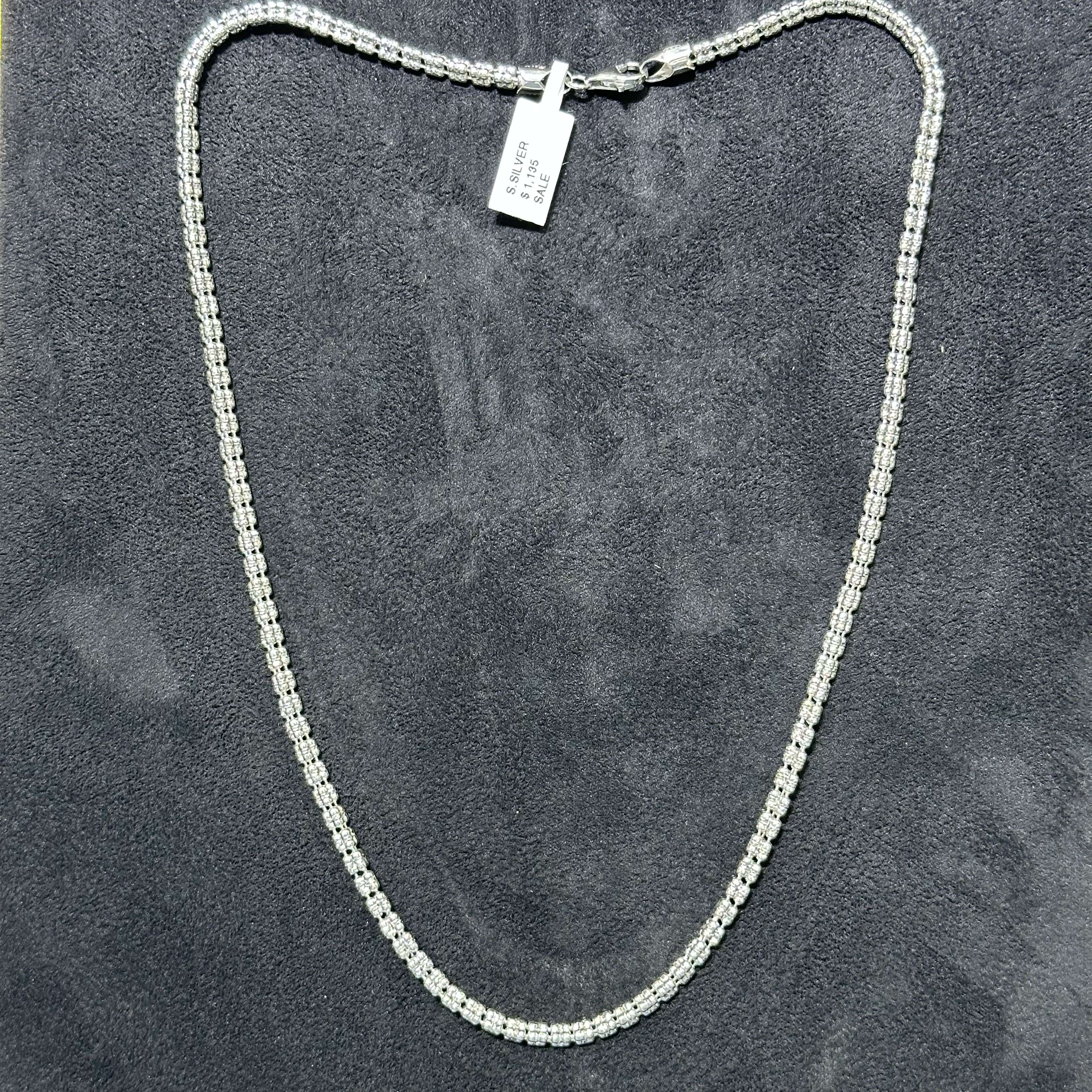 Diamond Cut 925 Sterling Silver Ice Chain for Men & Women