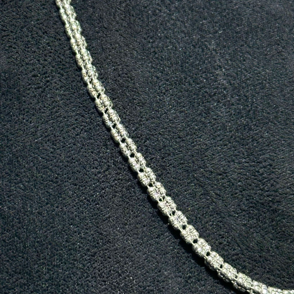 Diamond Cut 925 Sterling Silver Ice Chain for Men & Women