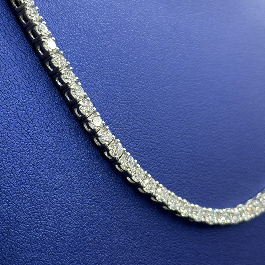24.65 CTW Lab Diamond 22" Tennis Chain with 925 Sterling Silver