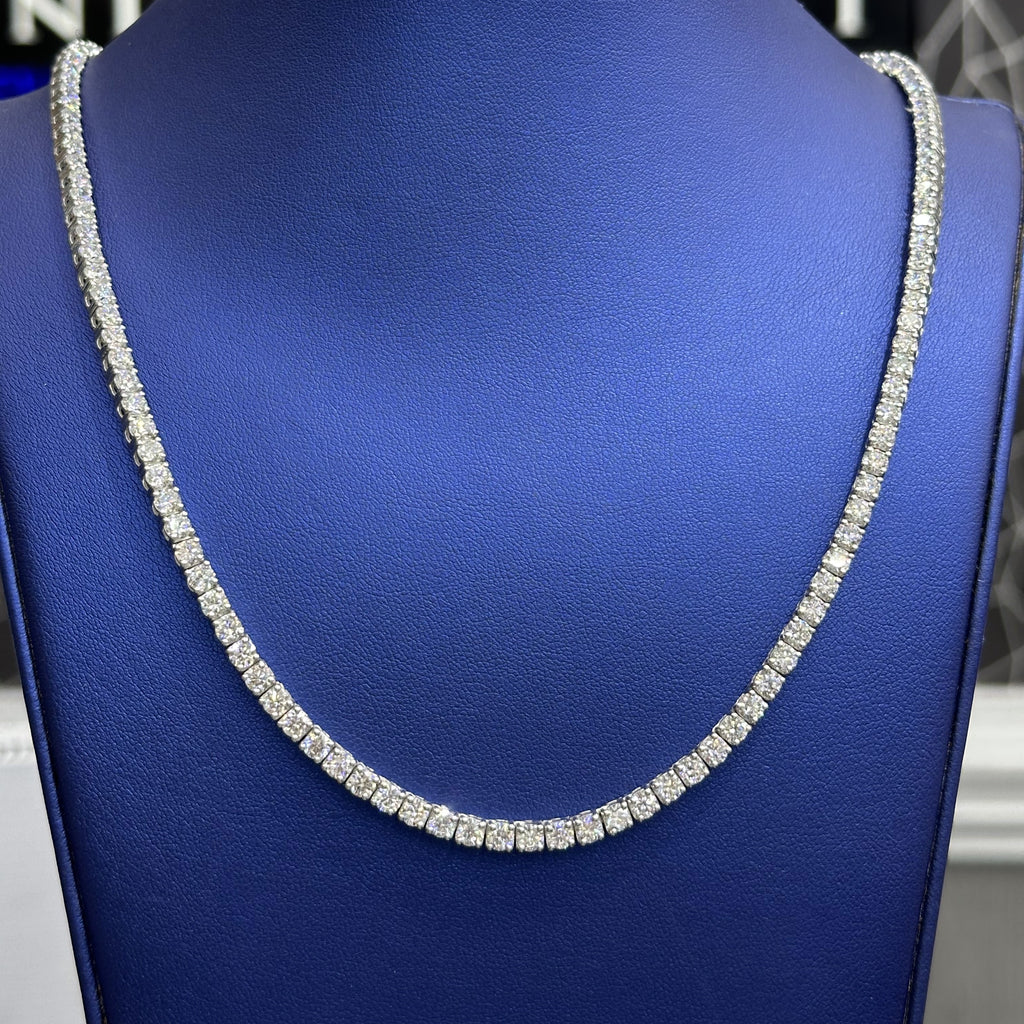 24.65 CTW Lab Diamond 22" Tennis Chain with 925 Sterling Silver